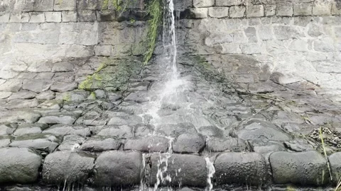 Waterfall on the beach Video stock 203911589