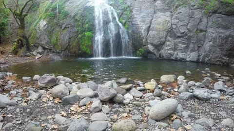 Waterfall Beautiful Nature View Stock Footage
