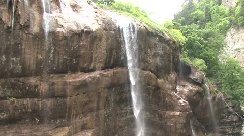 Waterfall. The beginning and end Stock-Footage 40401608