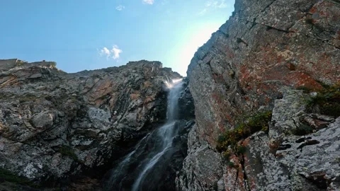 Waterfall between cliffs Stock-Footage 317687046