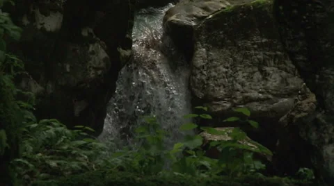 Waterfall Between Rocky Gorge Video stock 37269067