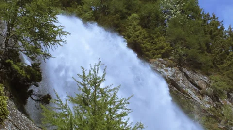 Waterfall between trees Stock Footage 39467179