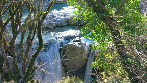 Waterfall between trees Stock Footage 311506754