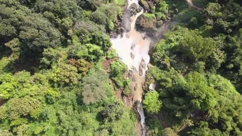 Waterfall-Bird Eye Shoot Video stock 152500013