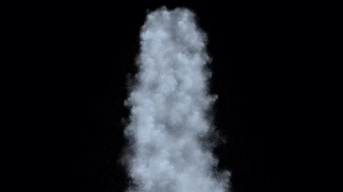 Waterfall on Black Background Stock-Footage 310818147