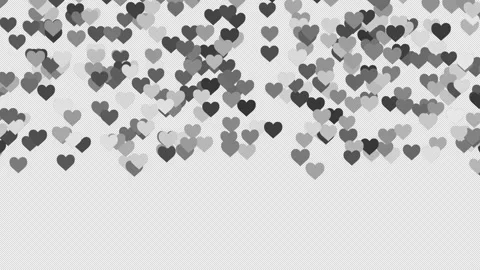 Waterfall Black/White hearts Stock Footage 231246462