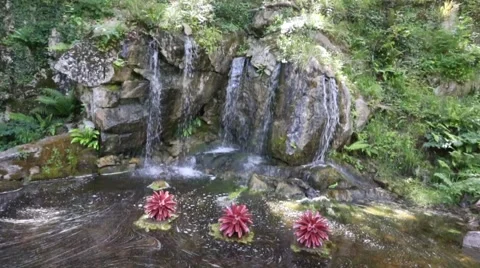 Waterfall in Blarney Castle Grounds, Cork Stock Footage 46085140