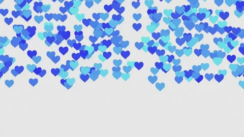 Waterfall Blue hearts Stock Footage 231242684