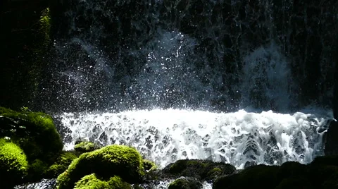 Waterfall Bottom Slow motion Stock-Footage 52528500