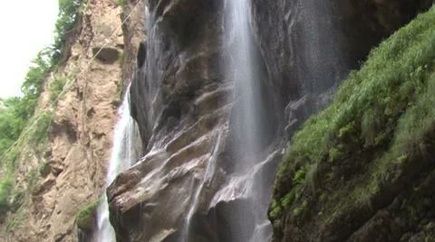 Waterfall. Bottom view Stock Footage 40401719