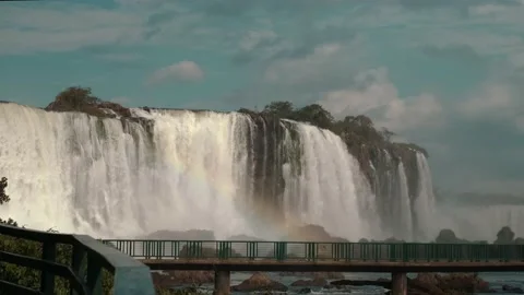 Waterfall in brazil Stock Footage 138155203