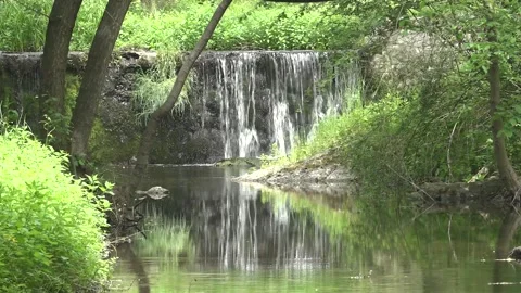 Waterfall Brestovaca spa Stock Footage 130517458