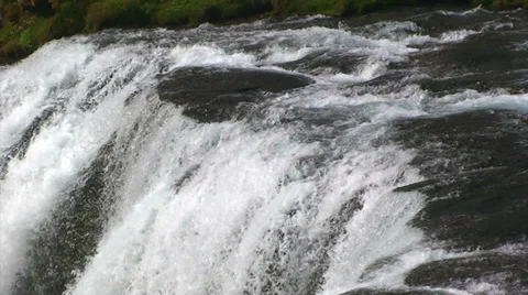 Waterfall brink from the side Stock Footage 37585630