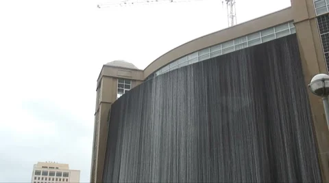 Waterfall building Video stock 4226662