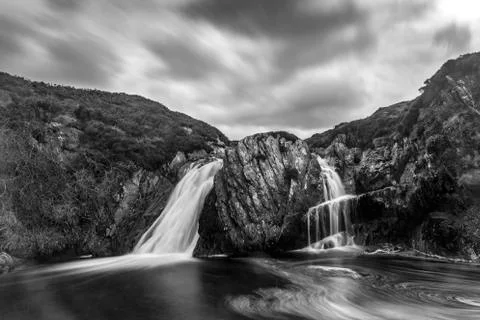 Waterfall at Burn of Lunklet Foto stock