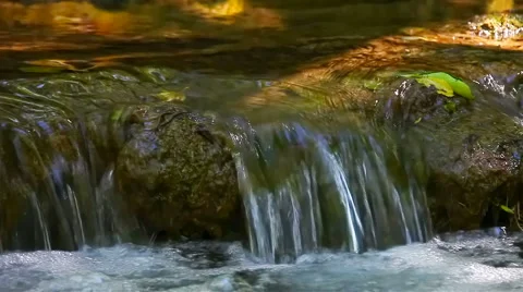 Waterfall  camera moving Stockbeeldmateriaal 1060465