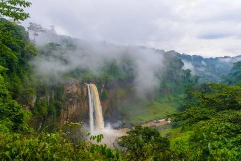 Waterfall in Cameroon Stock Photos