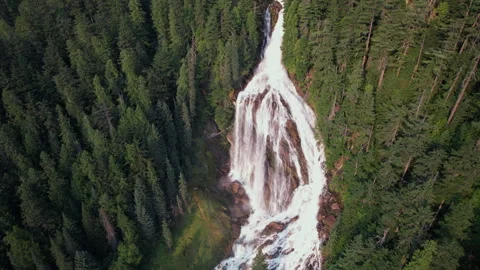 Waterfall In Canada Stock Footage 343772750
