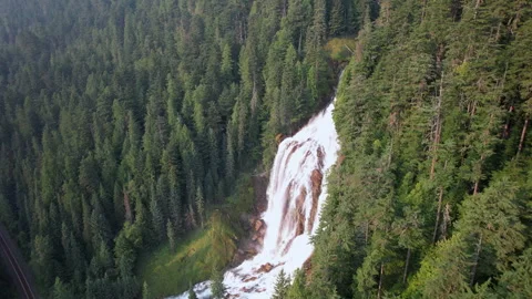 Waterfall In Canada 스톡 동영상 343774207