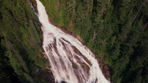 Waterfall In Canada Stock Footage 343774233