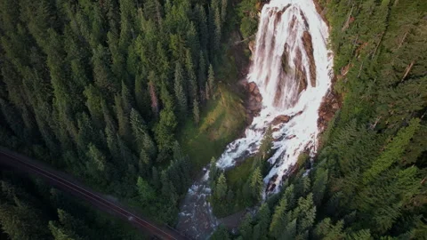 Waterfall In Canada Stock Footage 343774252
