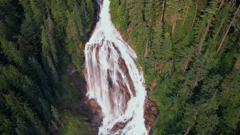 Waterfall In Canada Stock Footage 343774401
