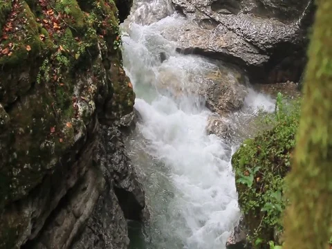 Waterfall in the canyon Stock Footage 78653706