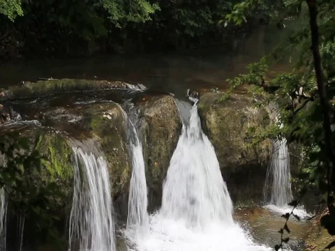 Waterfall in the canyon Stock Footage 78653764