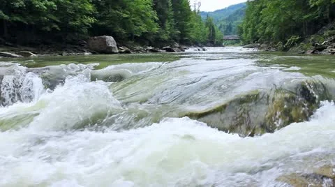 Waterfall In Carpathians Stock Footage 11882121