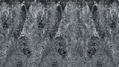 Waterfall Cascade, An artistic, high-speed capture reveals the intricate beauty  Stock Footage 313359878