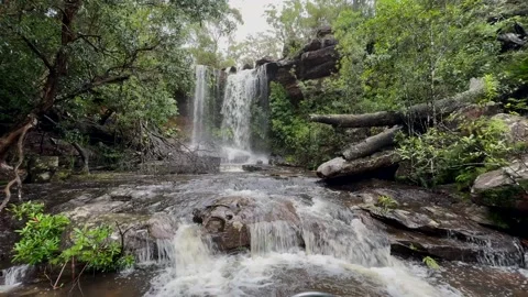 Waterfall cascade Video stock 305417361