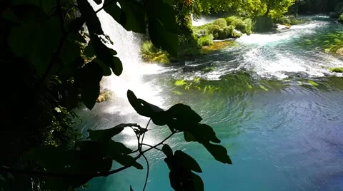 Waterfall cascade linn video Stock Footage 65230720