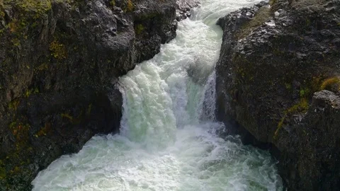 Waterfall cascades Stock Footage 73264790