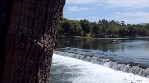 Waterfall in Cávado River - Braga Video stock 87558782
