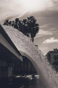 Waterfall in the centre of Lisbon Stock Photos