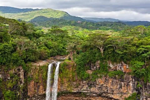 The waterfall Chamarel, Mauritius Foto stock
