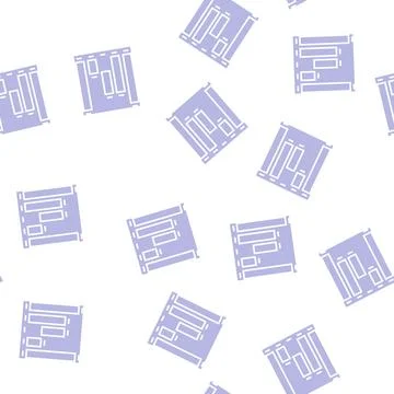 Waterfall chart glyph seamless pattern 스톡 일러스트
