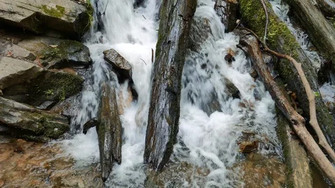 Waterfall in Cherokee NC Видео 90877719