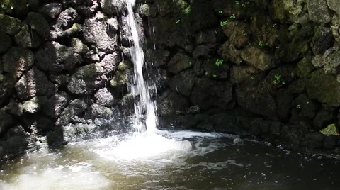Waterfall in a city park Stock-Footage 65779281