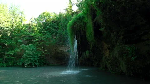 Waterfall In The City Park Stock Footage 146046729
