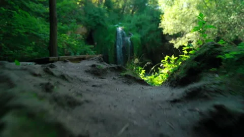 Waterfall In The City Park Stock Footage 146046784