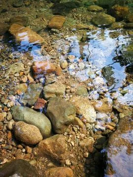 Waterfall clean water background Stock Photos