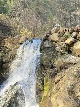 Waterfall clear pool Stock Photos