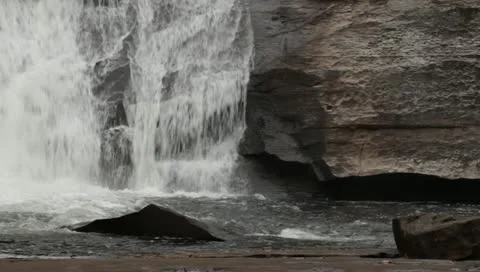 Waterfall cliff Stock Footage 11240770