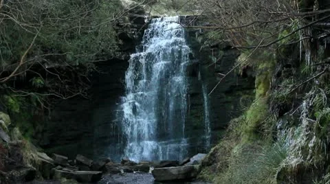 Waterfall close up 1 140112 Video stock 10678098