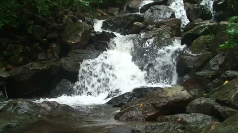 Waterfall Close Up 2 Stock Footage 29805717