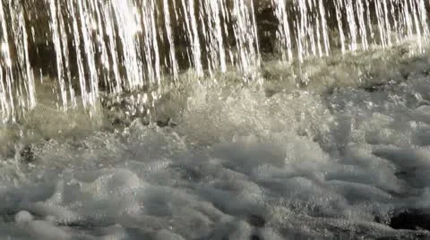 Waterfall close-up Stock Footage 8909383