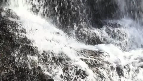 Waterfall close up Stock Footage 10736558