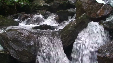 Waterfall Close Up Stock Footage 29806633