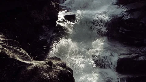 Waterfall close up Video stock 34343349